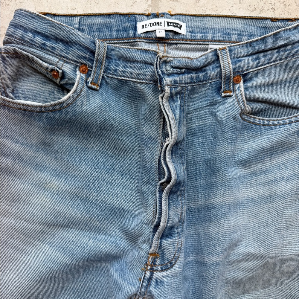 Re/Done x Levi’s high rise straight leg vintage jeans in size 27 - Picture 2 of 6